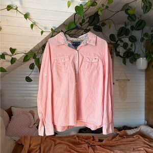 Tommy Hilfiger Light Pink Casual Button-Down Shirt